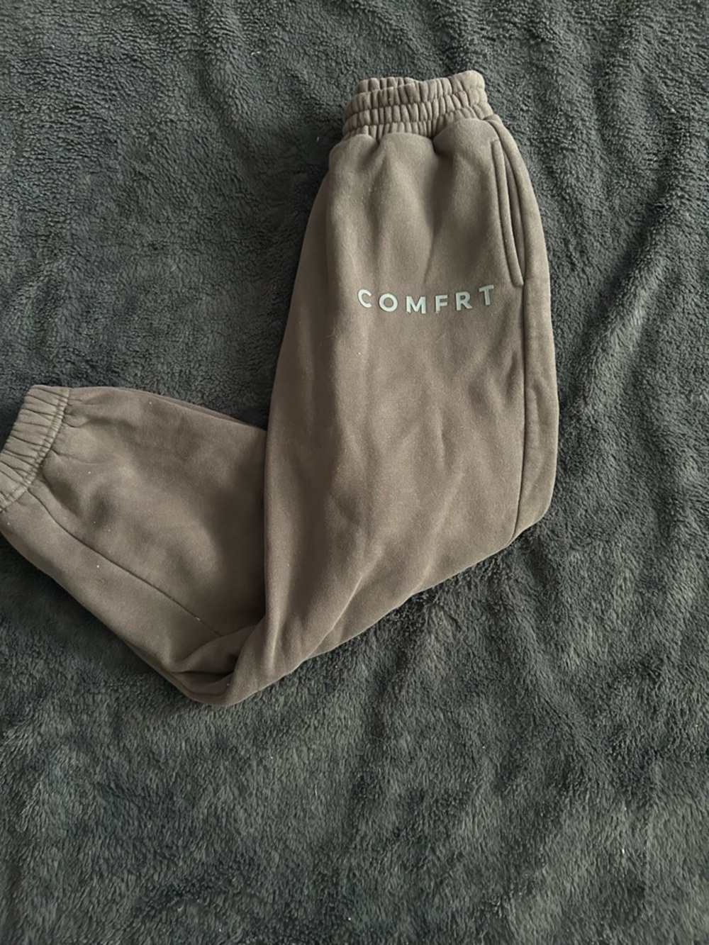 Kids Brown 'COMFRT' Sweatpants - Soft Joggers